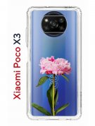 Чехол-накладка Xiaomi Poco X3/Poco X3 Pro Kruche Print Пион