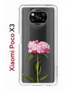 Чехол-накладка Xiaomi Poco X3/Poco X3 Pro Kruche Print Пион