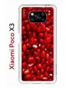 Чехол-накладка Xiaomi Poco X3 (593960) Kruche PRINT Гранат