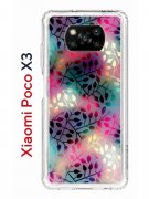 Чехол-накладка Xiaomi Poco X3/Poco X3 Pro Kruche Print Цветные листья