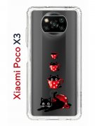 Чехол-накладка Xiaomi Poco X3 (593960) Kruche PRINT Котенок в чашке