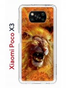 Чехол-накладка Xiaomi Poco X3/Poco X3 Pro Kruche Print Лев
