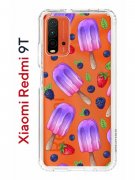 Чехол-накладка Xiaomi Redmi 9T (625951) Kruche PRINT Ice Cream