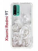 Чехол-накладка Xiaomi Redmi 9T (625951) Kruche PRINT White roses