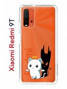 Чехол-накладка Xiaomi Redmi 9T (625951) Kruche PRINT Angel Demon