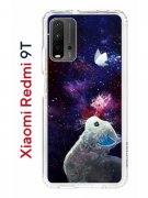 Чехол-накладка Xiaomi Redmi 9T Kruche Print Мотылёк