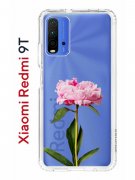 Чехол-накладка Xiaomi Redmi 9T (625951) Kruche PRINT Пион