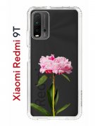 Чехол-накладка Xiaomi Redmi 9T (625951) Kruche PRINT Пион