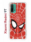 Чехол-накладка Xiaomi Redmi 9T (625951) Kruche PRINT Человек-Паук красный