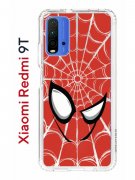 Чехол-накладка Xiaomi Redmi 9T (625951) Kruche PRINT Человек-Паук красный