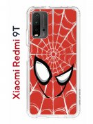 Чехол-накладка Xiaomi Redmi 9T (625951) Kruche PRINT Человек-Паук красный