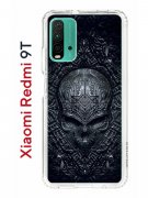 Чехол-накладка Xiaomi Redmi 9T Kruche Print Череп техно