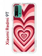 Чехол-накладка Xiaomi Redmi 9T Kruche Print Сердце