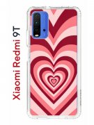 Чехол-накладка Xiaomi Redmi 9T Kruche Print Сердце