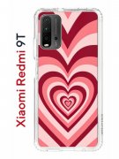 Чехол-накладка Xiaomi Redmi 9T Kruche Print Сердце