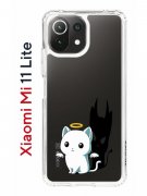 Чехол-накладка Xiaomi Mi 11 Lite/Mi 11 Lite 5G Kruche Print Angel Demon
