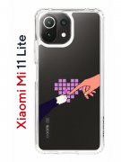 Чехол-накладка Xiaomi Mi 11 Lite (623777) Kruche PRINT Котолюбовь