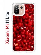 Чехол-накладка Xiaomi Mi 11 Lite (623777) Kruche PRINT Гранат
