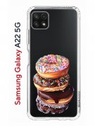 Чехол-накладка Samsung Galaxy A22s 5G (625952) Kruche PRINT Donuts