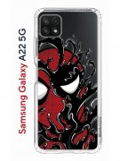 Чехол-накладка Samsung Galaxy A22s 5G Kruche Print Spider-Man-Venom