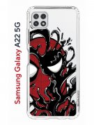 Чехол-накладка Samsung Galaxy A22s 5G Kruche Print Spider-Man-Venom