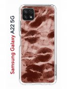 Чехол-накладка Samsung Galaxy A22s 5G Kruche Print Kisses