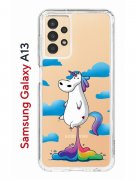 Чехол-накладка Samsung Galaxy A13 (630896) Kruche PRINT Flying Unicorn