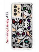 Чехол-накладка Samsung Galaxy A13 (630896) Kruche PRINT Angry Cats