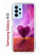 Чехол-накладка Samsung Galaxy A13 (630896) Kruche PRINT Pink heart