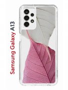 Чехол-накладка Samsung Galaxy A13 (630896) Kruche PRINT Pink and white