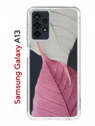 Чехол-накладка Samsung Galaxy A13 (630896) Kruche PRINT Pink and white