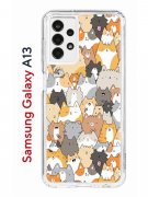 Чехол-накладка Samsung Galaxy A13 (630896) Kruche PRINT Котики