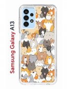 Чехол-накладка Samsung Galaxy A13 (630896) Kruche PRINT Котики