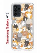 Чехол-накладка Samsung Galaxy A13 (630896) Kruche PRINT Котики