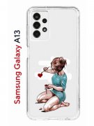 Чехол-накладка Samsung Galaxy A13 (630896) Kruche PRINT Рисуя любовь