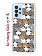 Чехол-накладка Samsung Galaxy A13 (630896) Kruche PRINT Медвежата