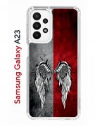 Чехол-накладка Samsung Galaxy A23 Kruche Print Крылья