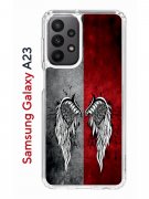 Чехол-накладка Samsung Galaxy A23 Kruche Print Крылья