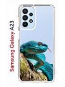 Чехол-накладка Samsung Galaxy A23 (630893) Kruche PRINT Змея