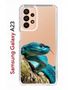 Чехол-накладка Samsung Galaxy A23 (630893) Kruche PRINT Змея