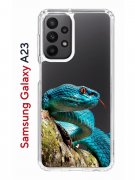 Чехол-накладка Samsung Galaxy A23 (630893) Kruche PRINT Змея