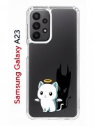 Чехол-накладка Samsung Galaxy A23 Kruche Print Angel Demon
