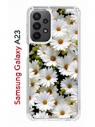 Чехол-накладка Samsung Galaxy A23 Kruche Print Ромашки