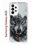 Чехол-накладка Samsung Galaxy A23 Kruche Print Волк