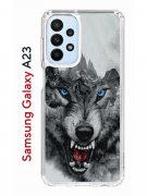 Чехол-накладка Samsung Galaxy A23 Kruche Print Волк