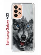 Чехол-накладка Samsung Galaxy A23 Kruche Print Волк