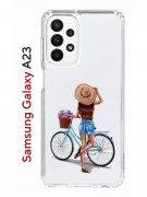 Чехол-накладка Samsung Galaxy A23 (630893) Kruche PRINT Велосипедная прогулка