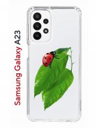 Чехол-накладка Samsung Galaxy A23 (630893) Kruche PRINT Ladybug