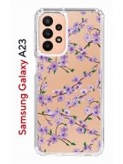 Чехол-накладка Samsung Galaxy A23 (630893) Kruche PRINT Сакура