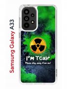 Чехол-накладка Samsung Galaxy A33 (630895) Kruche PRINT Toxic